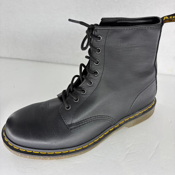 Dr. Martens 1460 Black Leather 8-Eye Boots Men\'s 12 AirWair Bouncing Soles main image 6